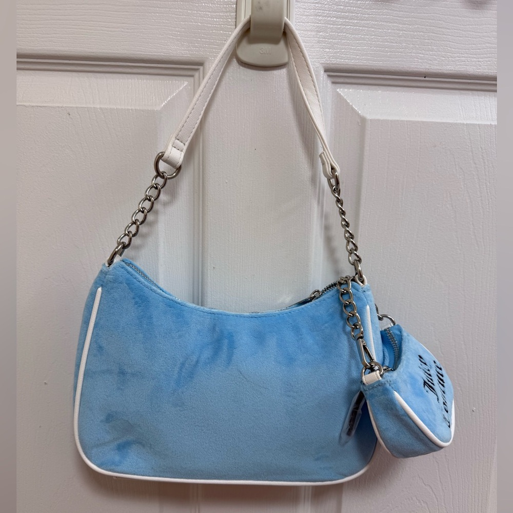 NWT Juicy Couture Blue Better Together Shoulder Bag w/Mini Bag - Picture 5 of 5